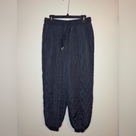Sandy Liang Pants - Sandy Liang Quilted Nylon Jogger Pants Black Women's‎ M